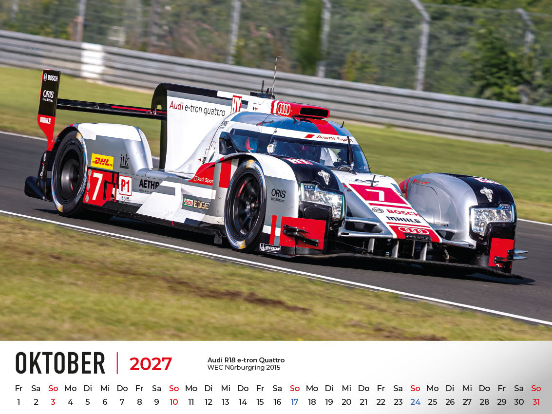 Audi im Rennsport Kalender 2027