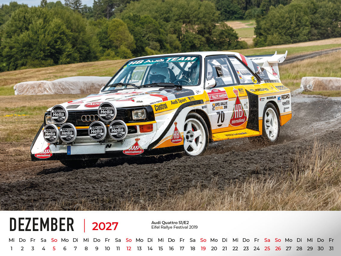 Audi im Rennsport Kalender 2027