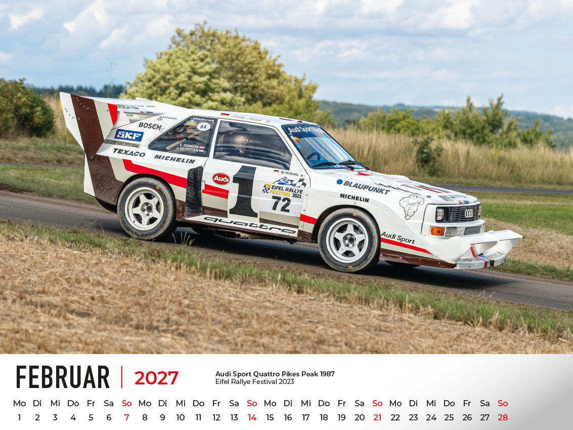 Audi im Rennsport Kalender 2027