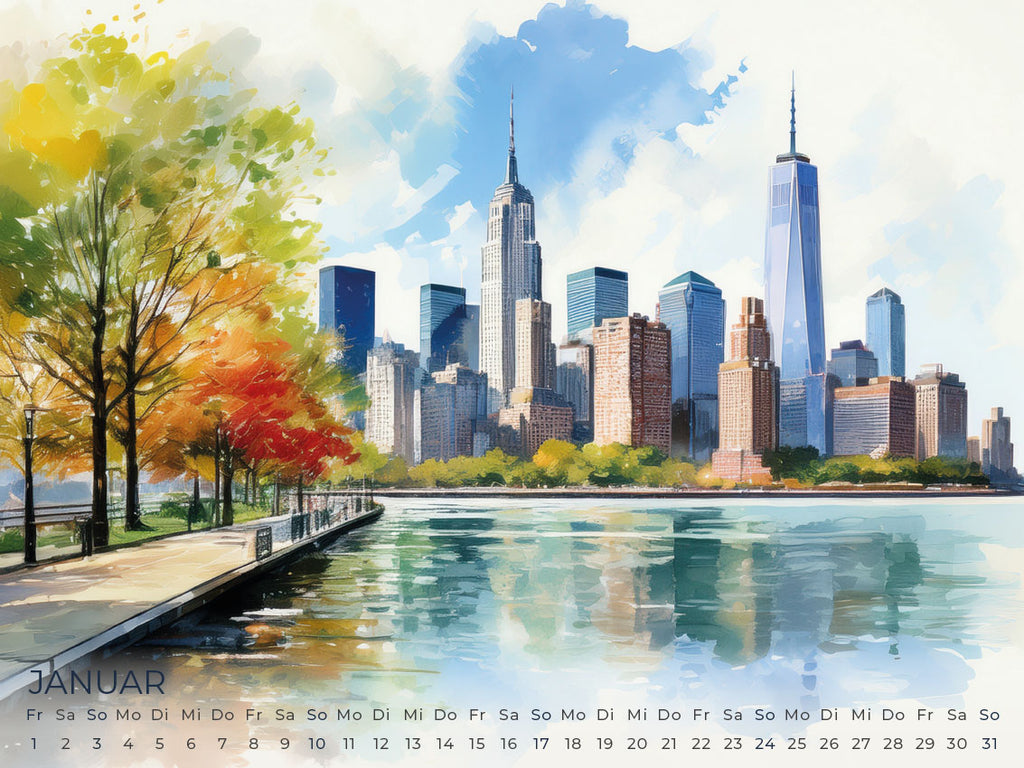 New York Artwork Edition Kalender 2027