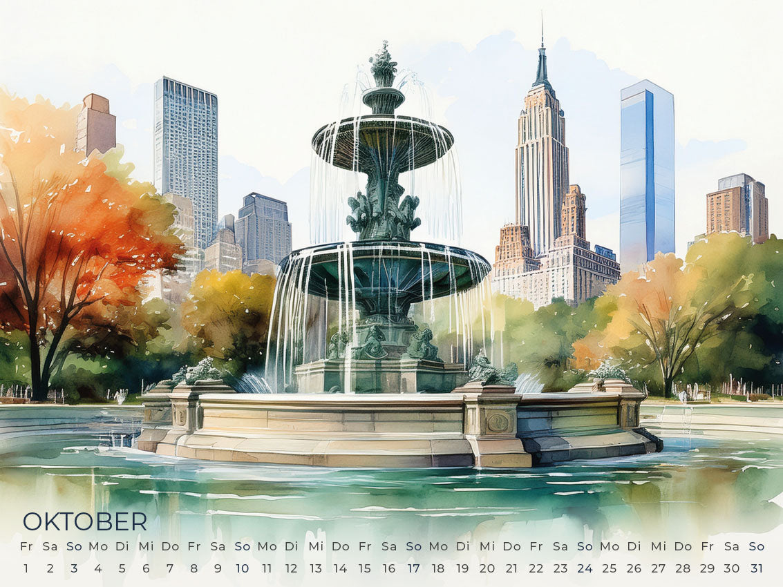 New York Artwork Edition Kalender 2027