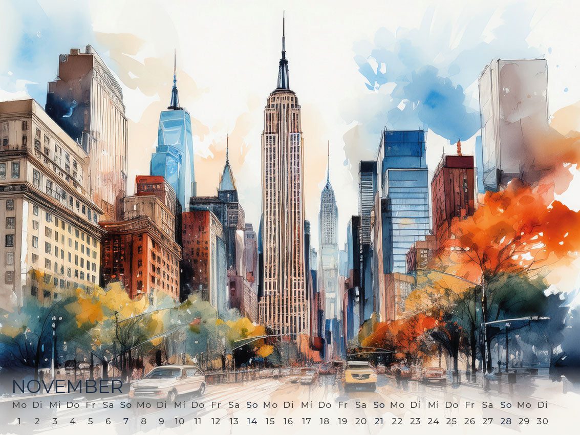 New York Artwork Edition Kalender 2027