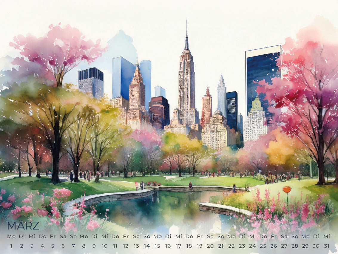 New York Artwork Edition Kalender 2027