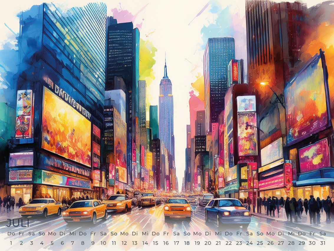 New York Artwork Edition Kalender 2027