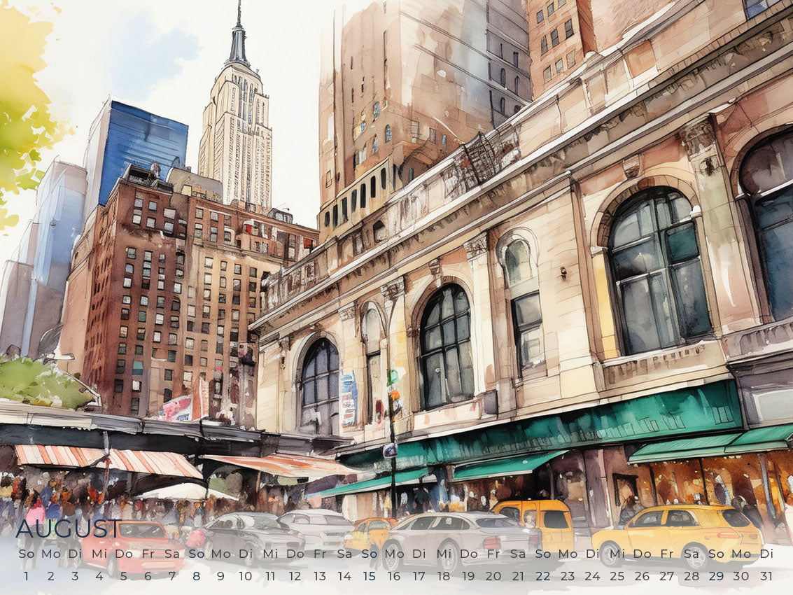 New York Artwork Edition Kalender 2027