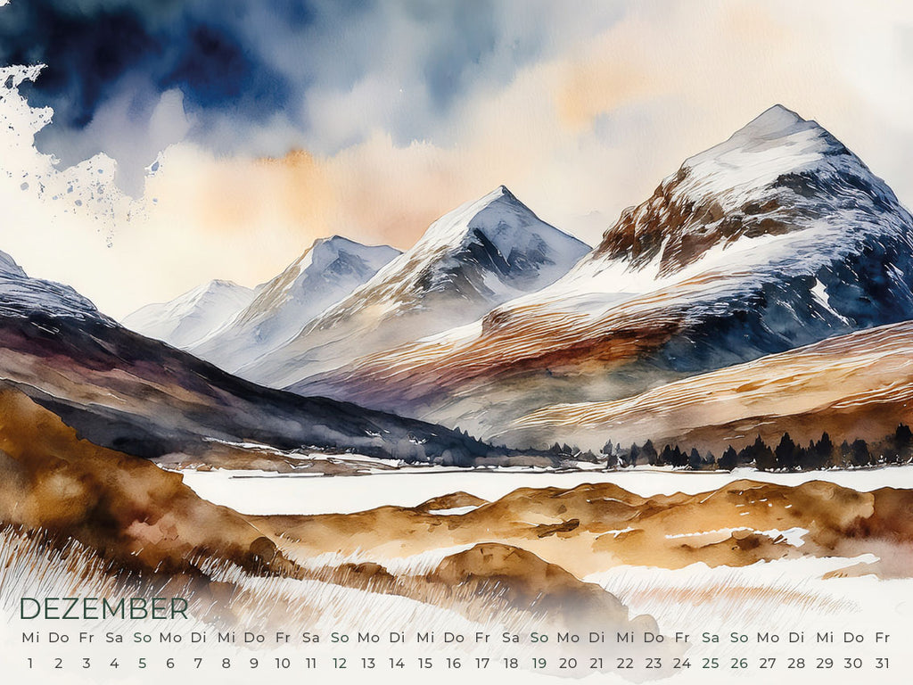 Schottland Artwork Edition Kalender 2027