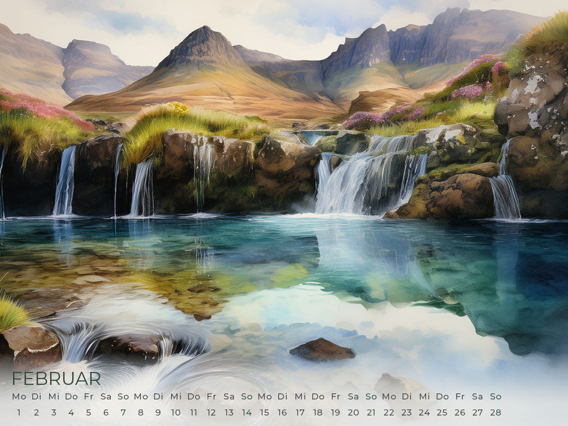 Schottland Artwork Edition Kalender 2027