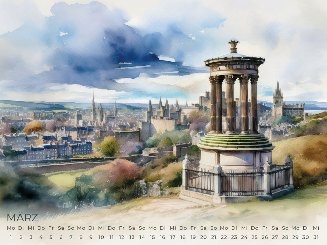 Schottland Artwork Edition Kalender 2027