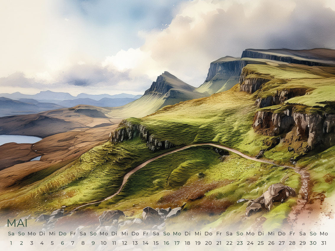 Schottland Artwork Edition Kalender 2027