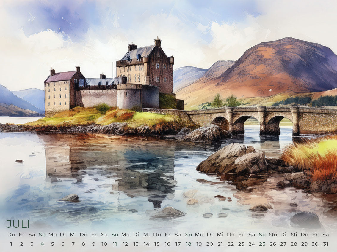Schottland Artwork Edition Kalender 2027
