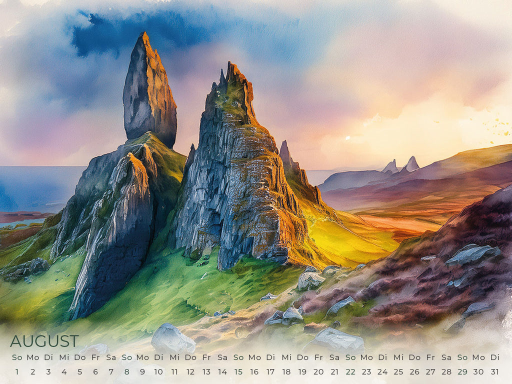 Schottland Artwork Edition Kalender 2027