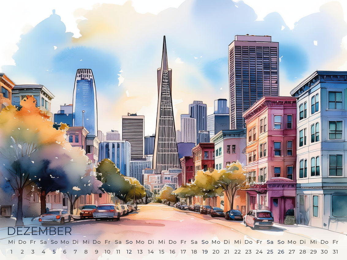 Kalifornien Artwork Edition Kalender 2027