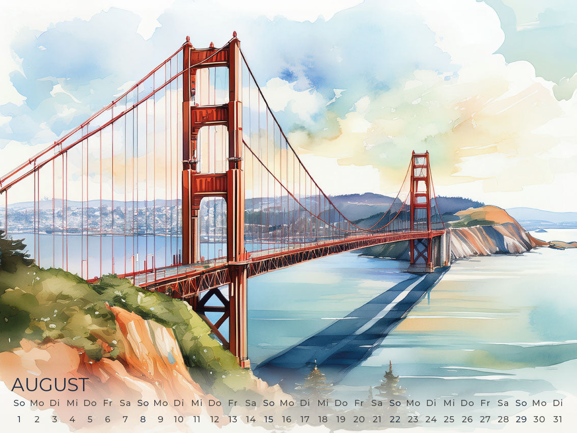 Kalifornien Artwork Edition Kalender 2027