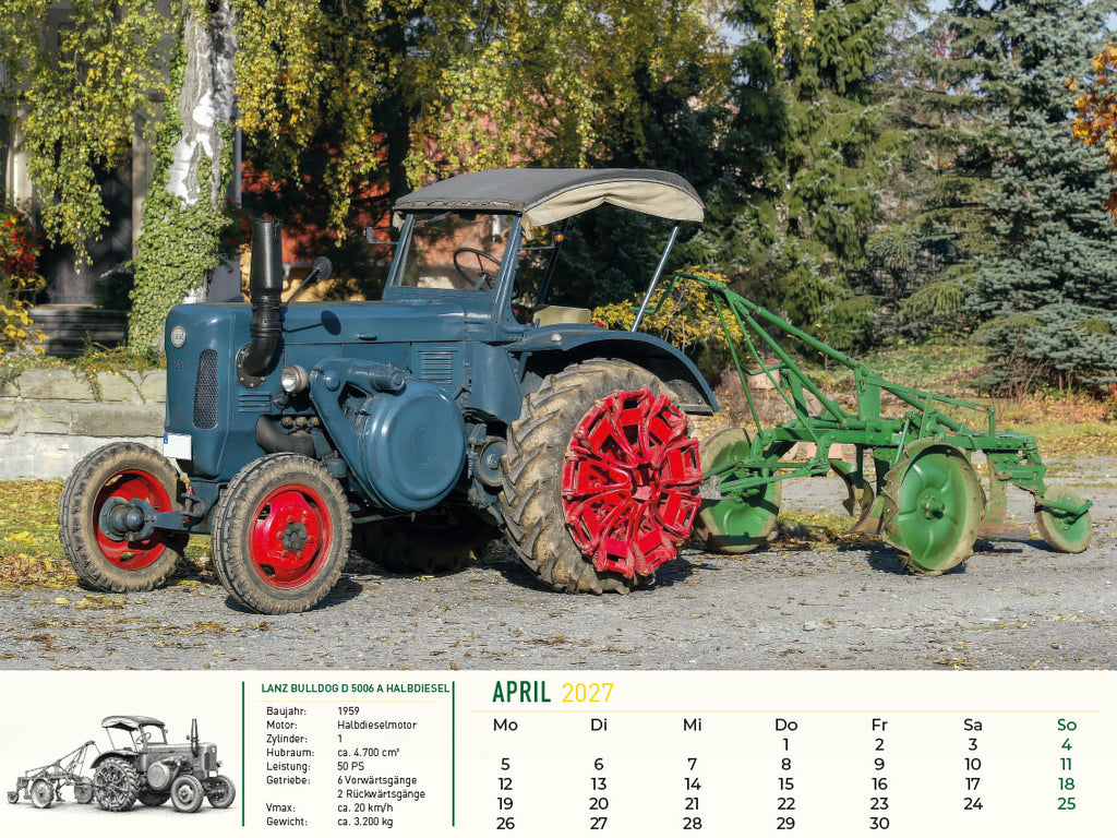 Lanz Bulldog – Tradition trifft Leidenschaft Kalender 2027