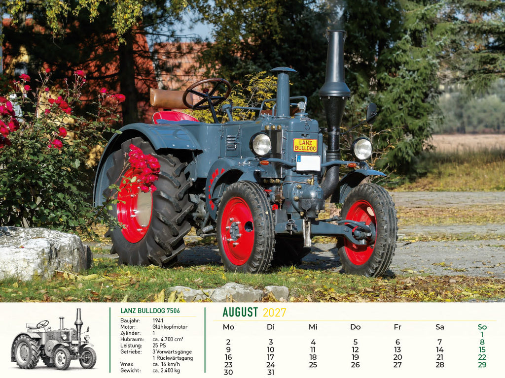 Lanz Bulldog – Tradition trifft Leidenschaft Kalender 2027