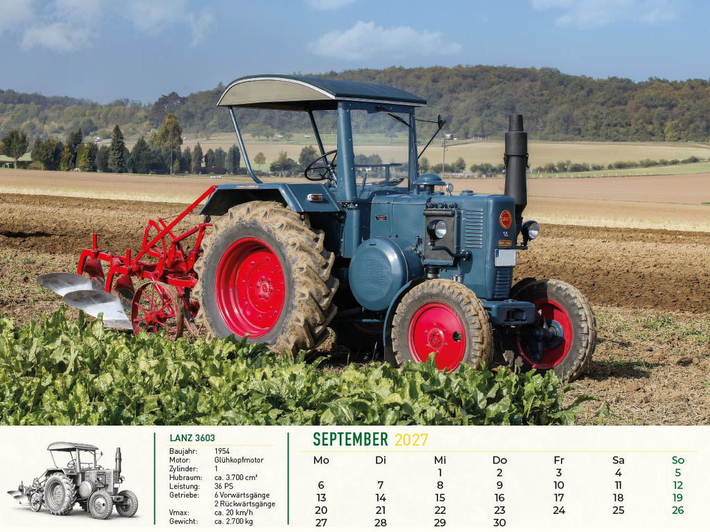 Lanz Bulldog – Tradition trifft Leidenschaft Kalender 2027