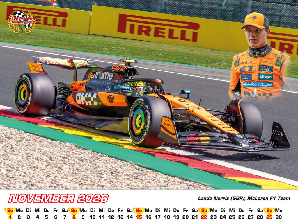 Formel 1 World Championship Kalender 2026