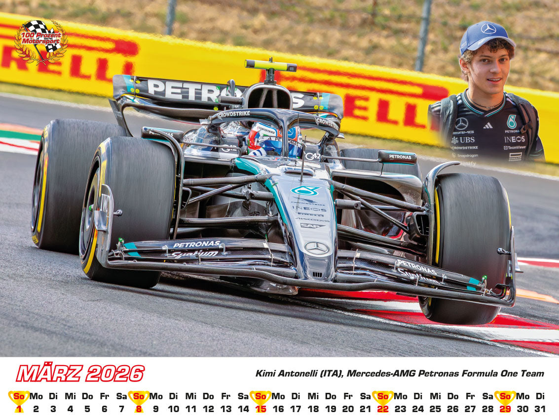 Formel 1 World Championship Kalender 2026