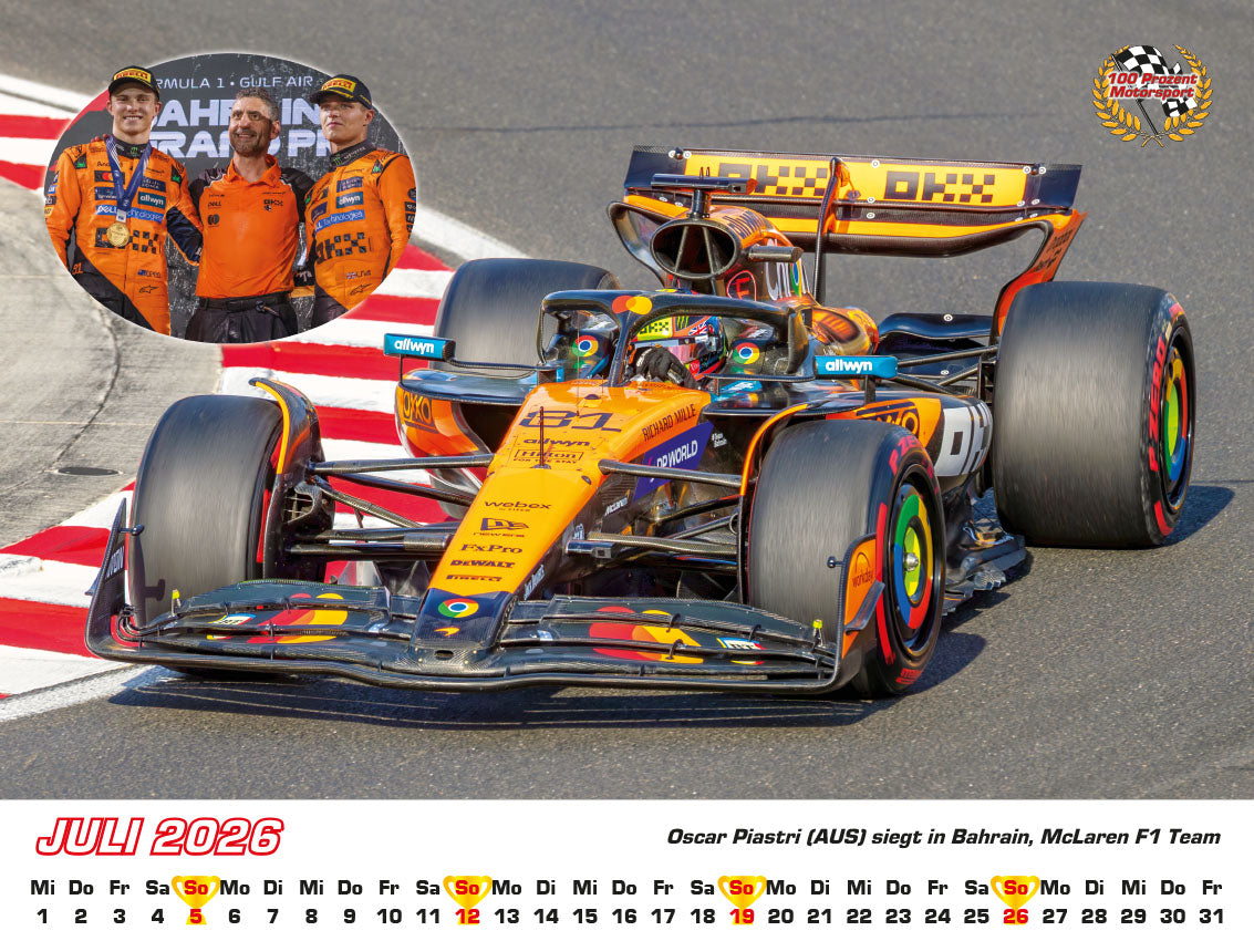 Formel 1 World Championship Kalender 2026