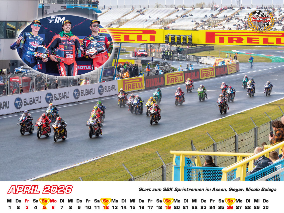 Superbike WM Kalender 2026