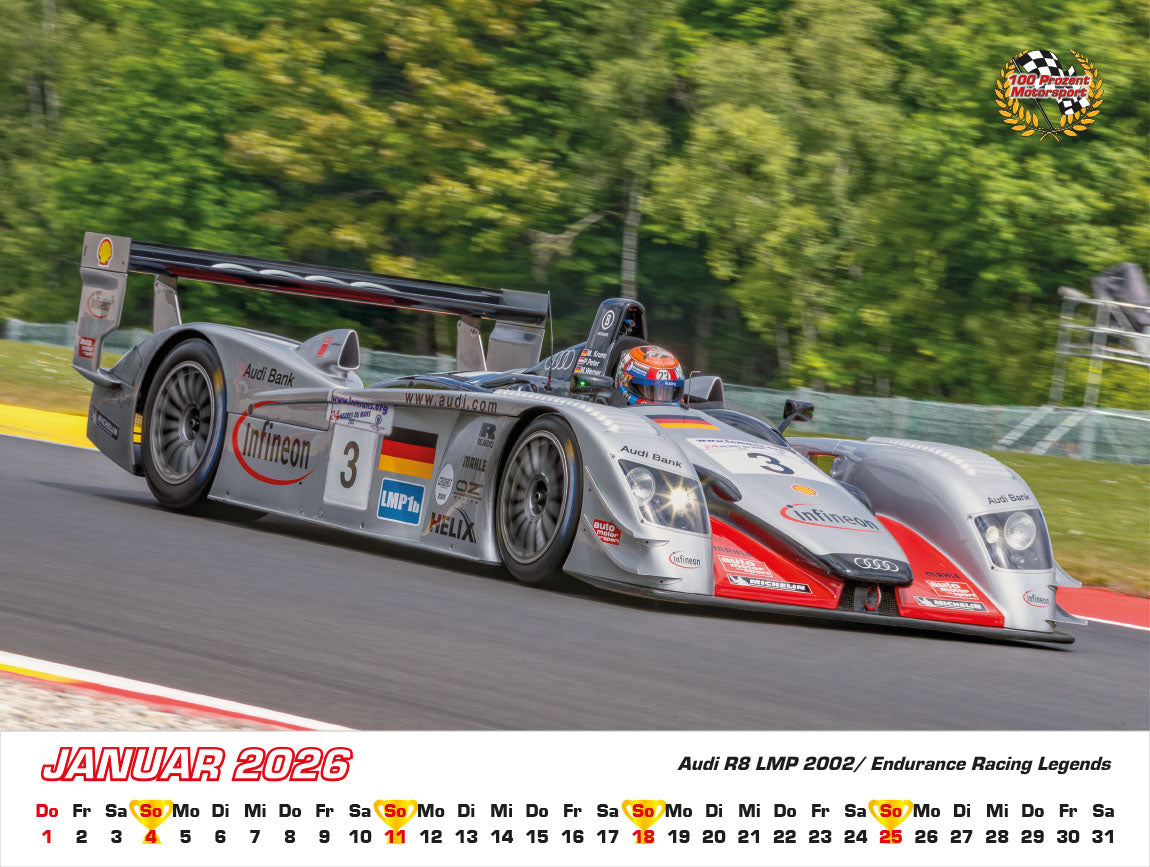 Audi im Rennsport Kalender 2026