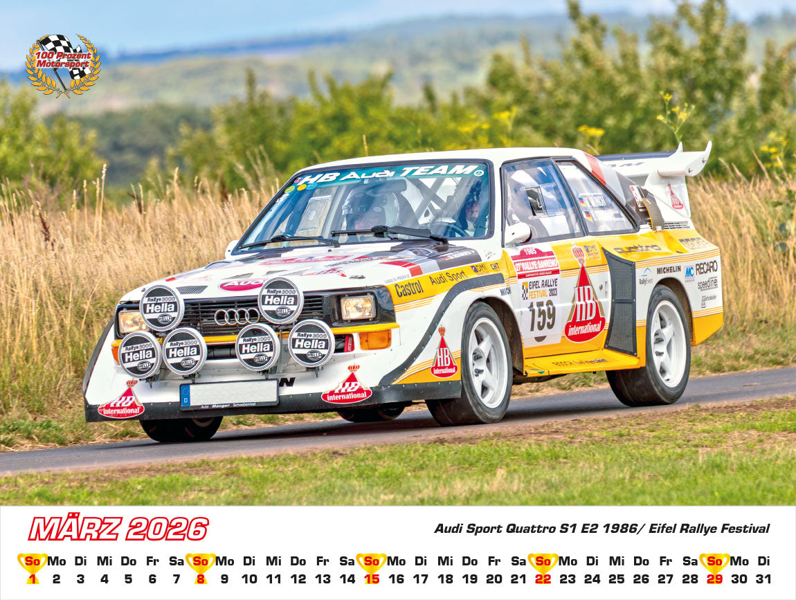 Audi im Rennsport Kalender 2026