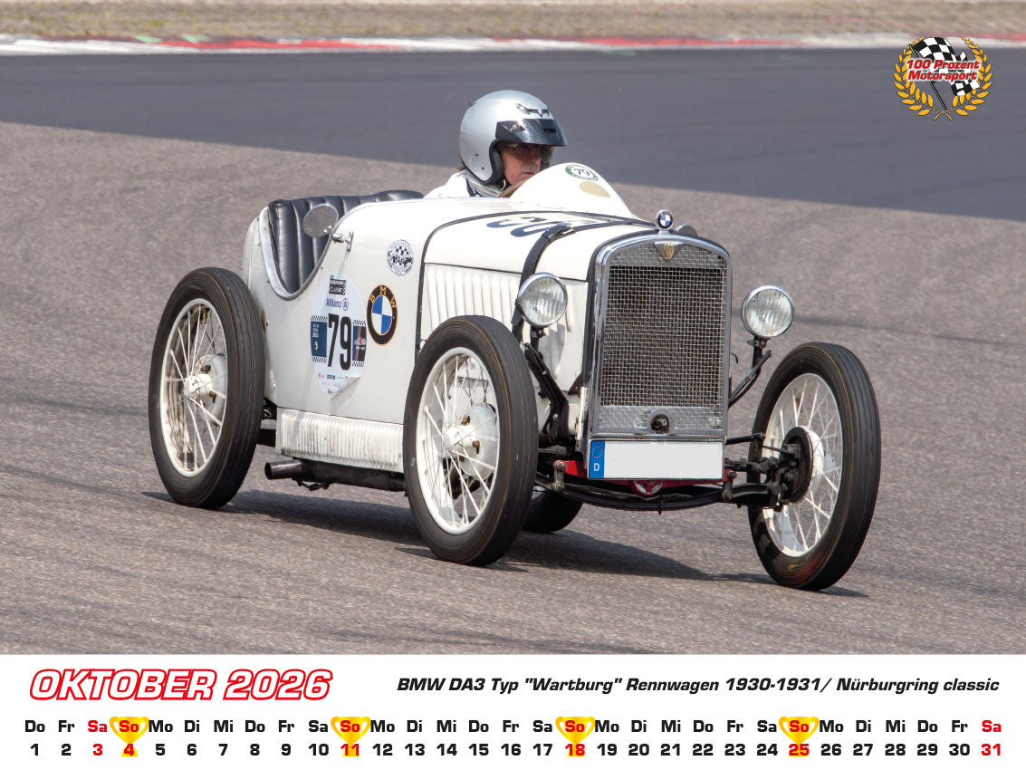 BMW im Rennsport Kalender 2026
