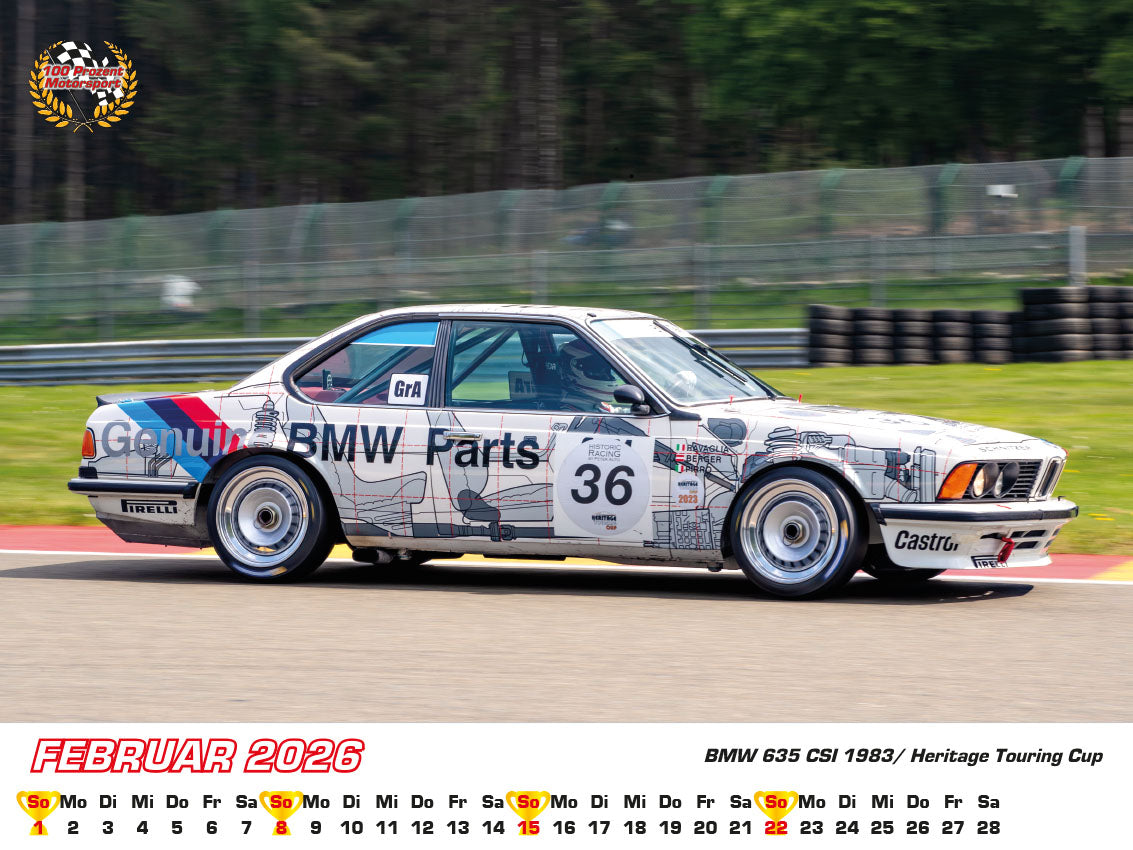 BMW im Rennsport Kalender 2026