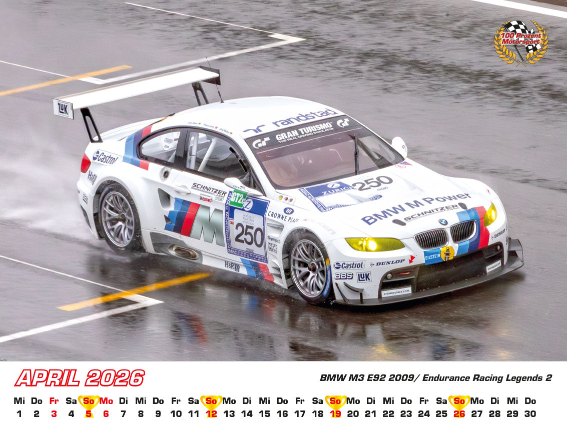 BMW im Rennsport Kalender 2026