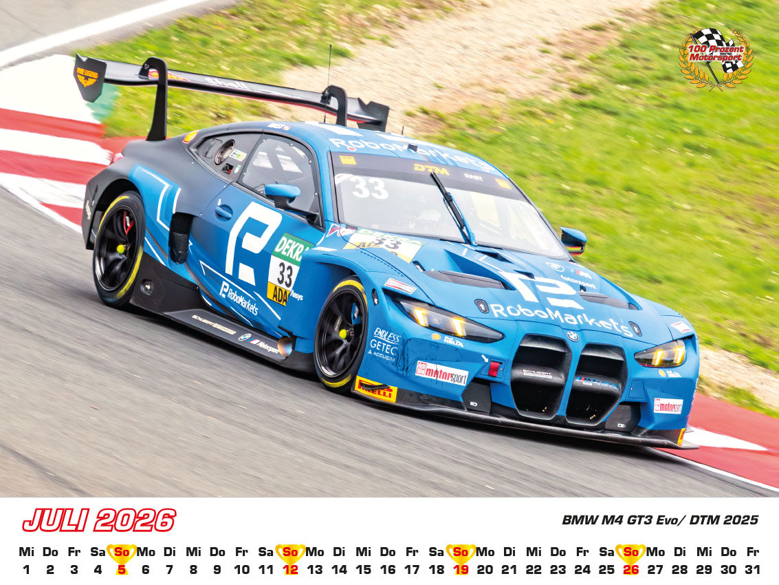 BMW im Rennsport Kalender 2026