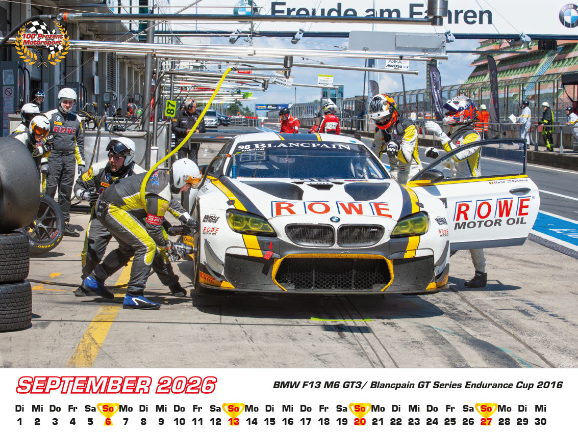 BMW im Rennsport Kalender 2026
