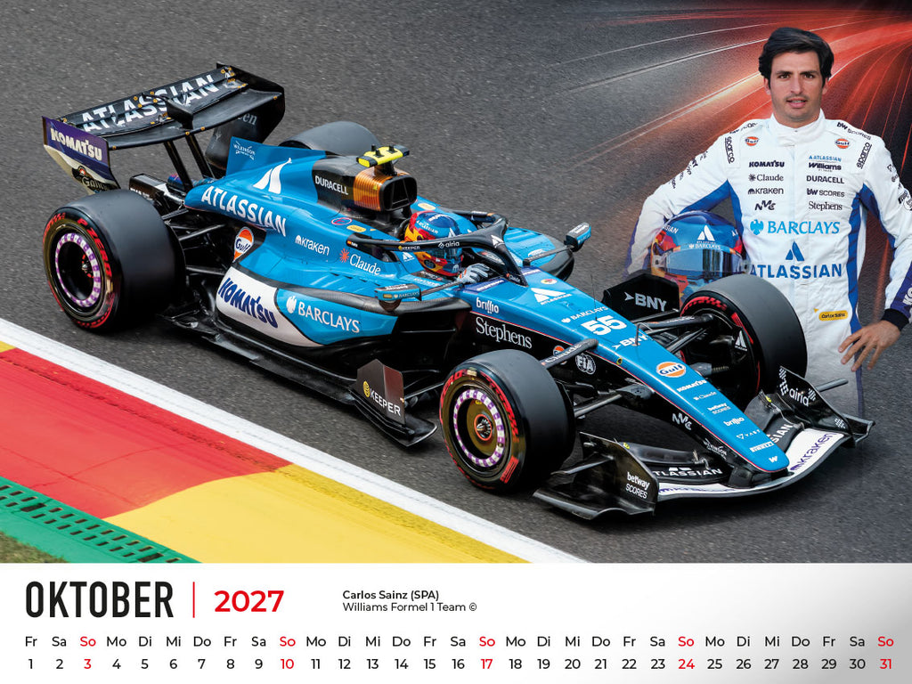 Formel 1 World Championship Kalender 2027