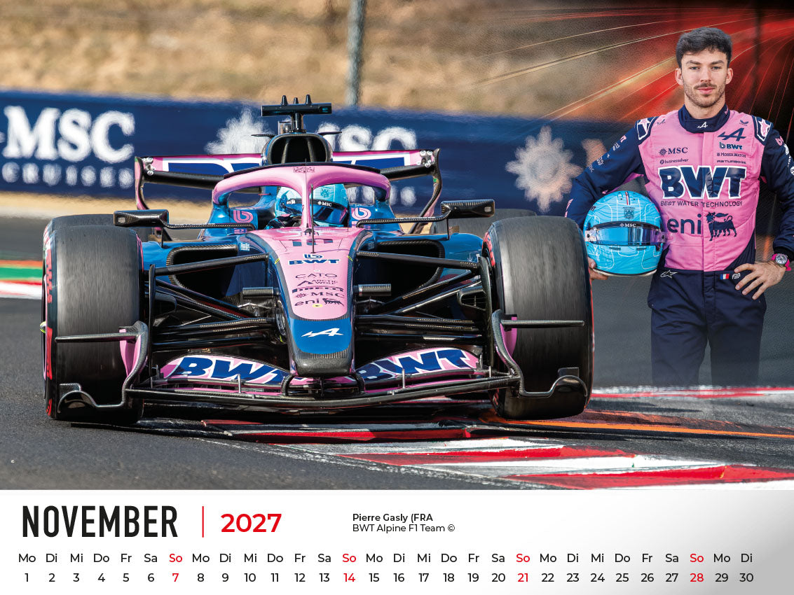 Formel 1 World Championship Kalender 2027