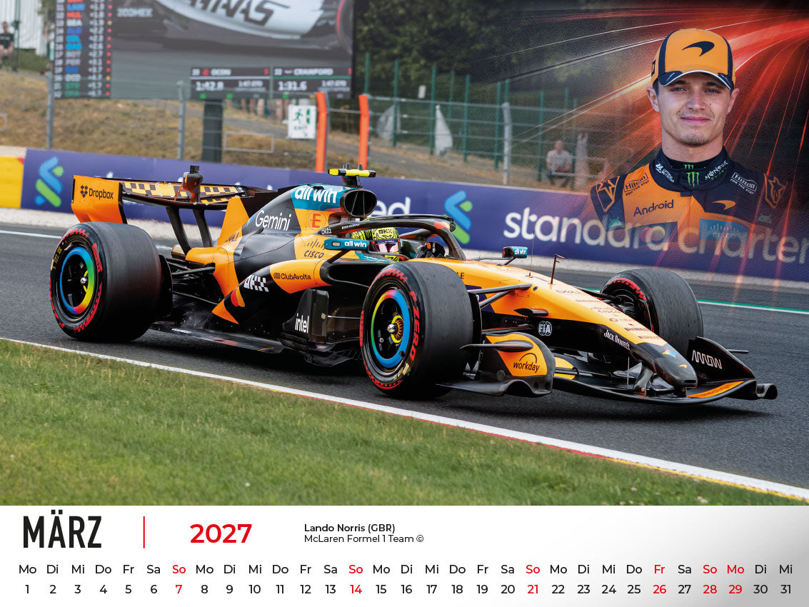 Formel 1 World Championship Kalender 2027