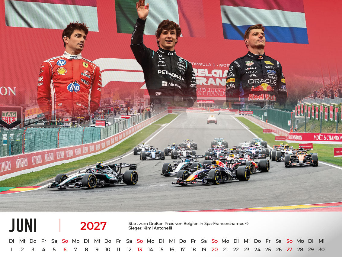 Formel 1 World Championship Kalender 2027