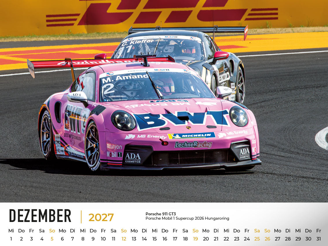 Porsche im Rennsport Kalender 2027
